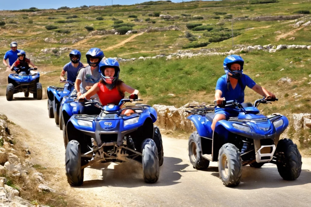 Motor quad tour in Malta