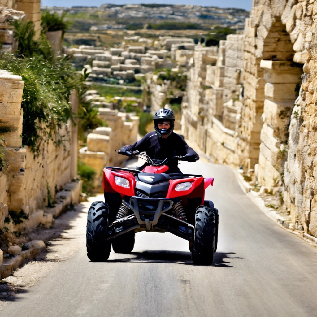 Quad morot in rural Malta